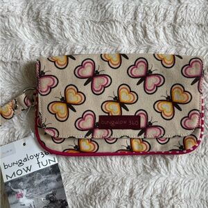 Bungalow 360 Butterfly Patterned Wristlet